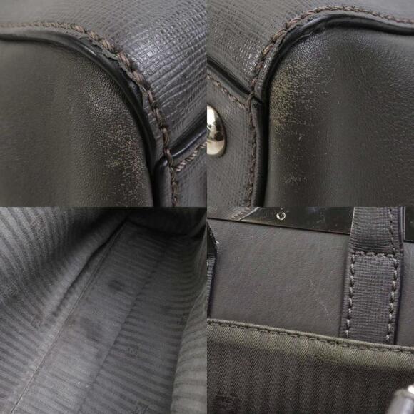 FENDI Gray Leather Shoulder Bag - Picture 3 of 5